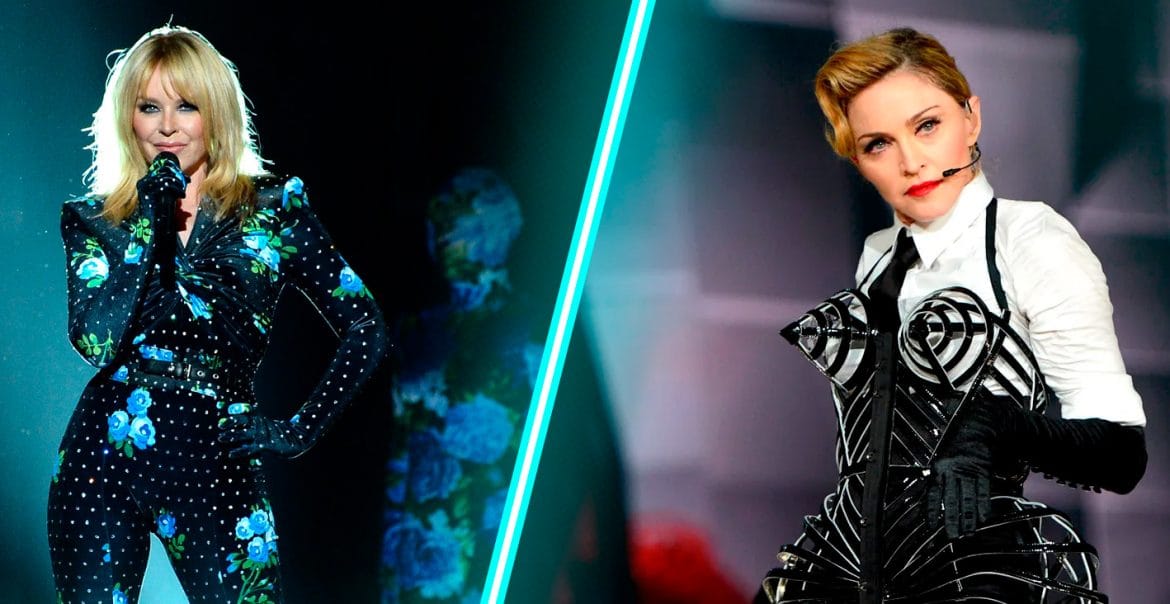 Madonna y Kylie Minogue, juntas en el escenario.