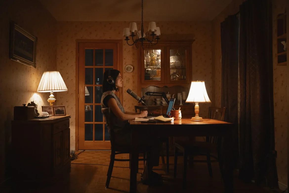 Undertone: A24 apuesta por el terror sonoro con una historia de pódcast, maldiciones y grabaciones inquietantes