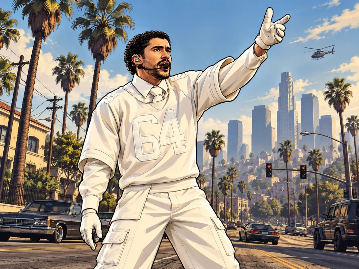 bad bunny en gta 6 locutor