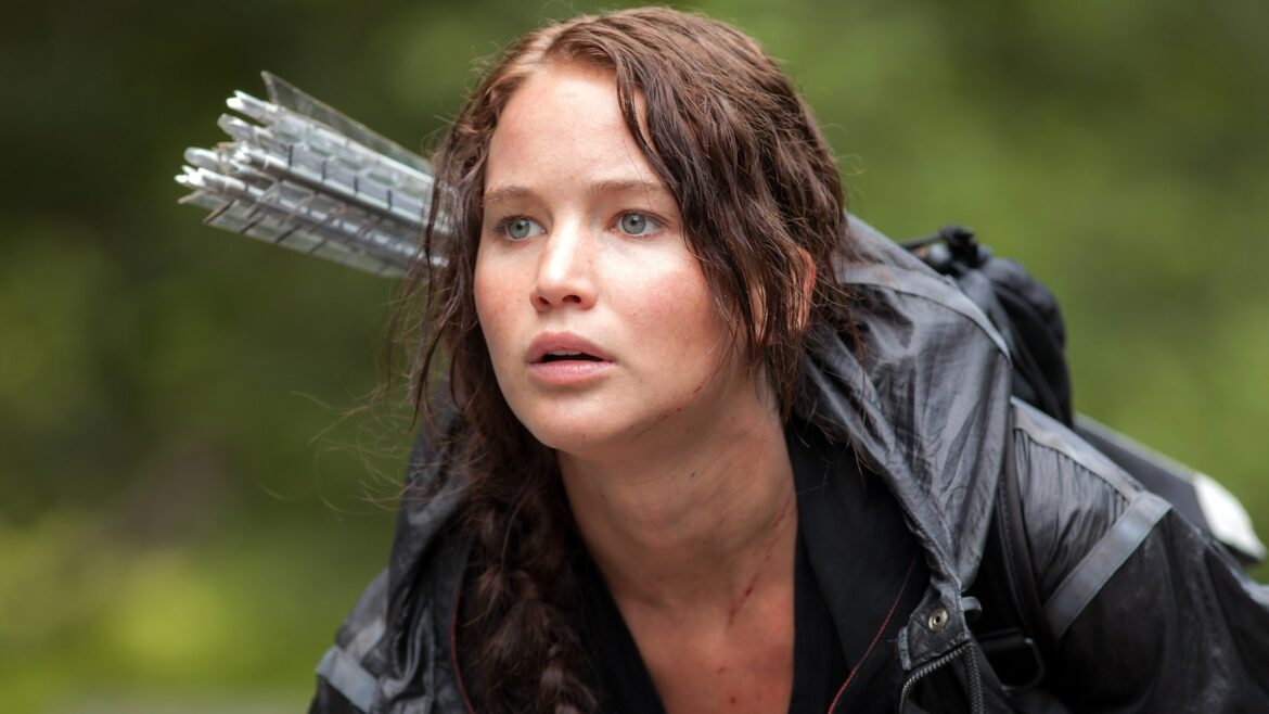 Jennifer Lawrence como Katniss Everdeen en Los juegos del hambre