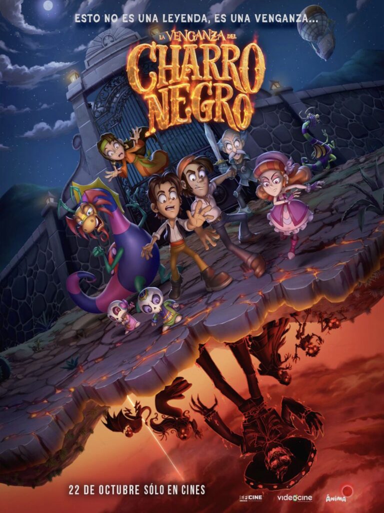 Póster de La venganza del Charro Negro, nueva película animada de Las Leyendas